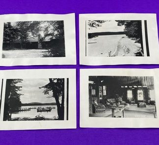 Edward E. Nahon Camp Truda Maine Vintage Photos Canoes Dining Hall Guest House