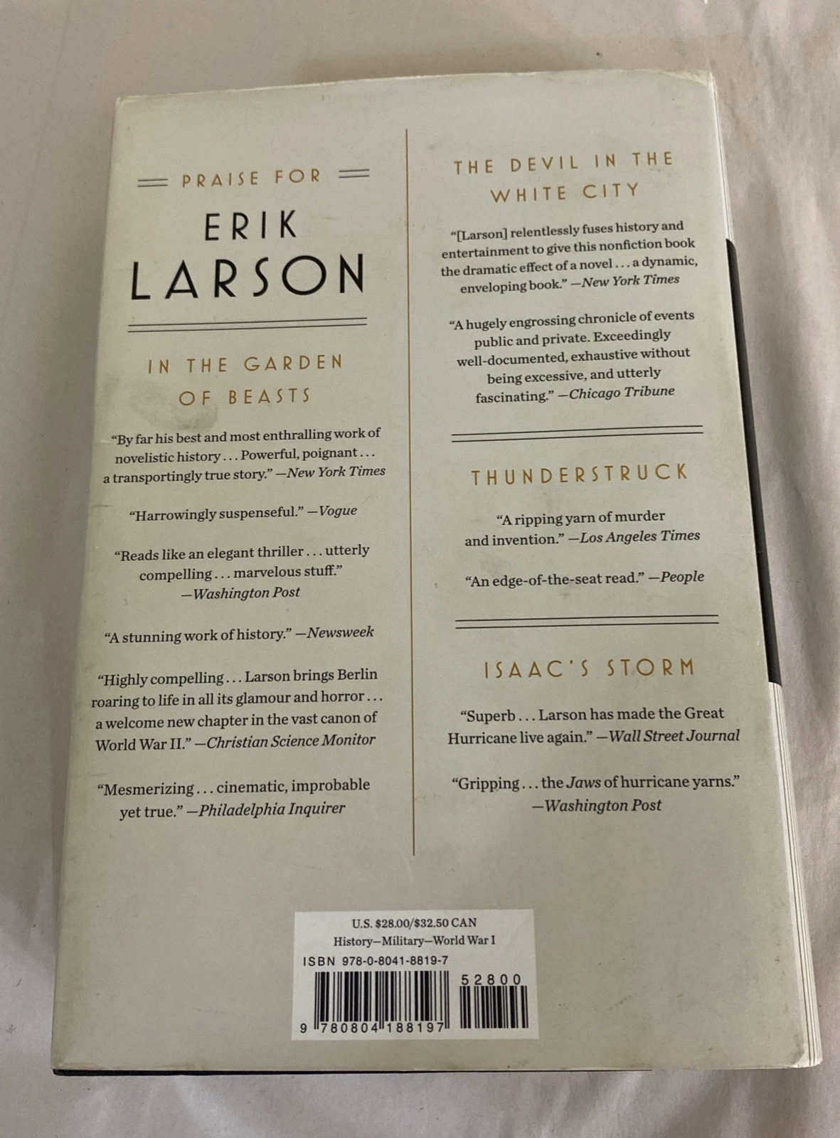 ERIK LARSON DEAD WAKE - 1st/1st LUSITANIA SINKING HARDCOVER SIGNED - Image 7