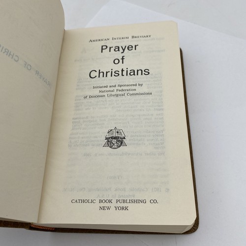 PRAYER OF CHRISTIANS Catholic Book Publishing Company 1971 - Image 10