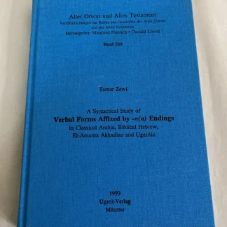 AOAT 260 Tamar Zewi Verbal -n(n) Endings Semitic Syntax Ugarit-Verlag 1999 VG HC
