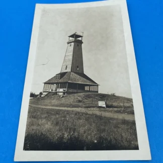1947 Wilbraham Mountain High Tower MA Coca-Cola RPPC Real Photo Postcard