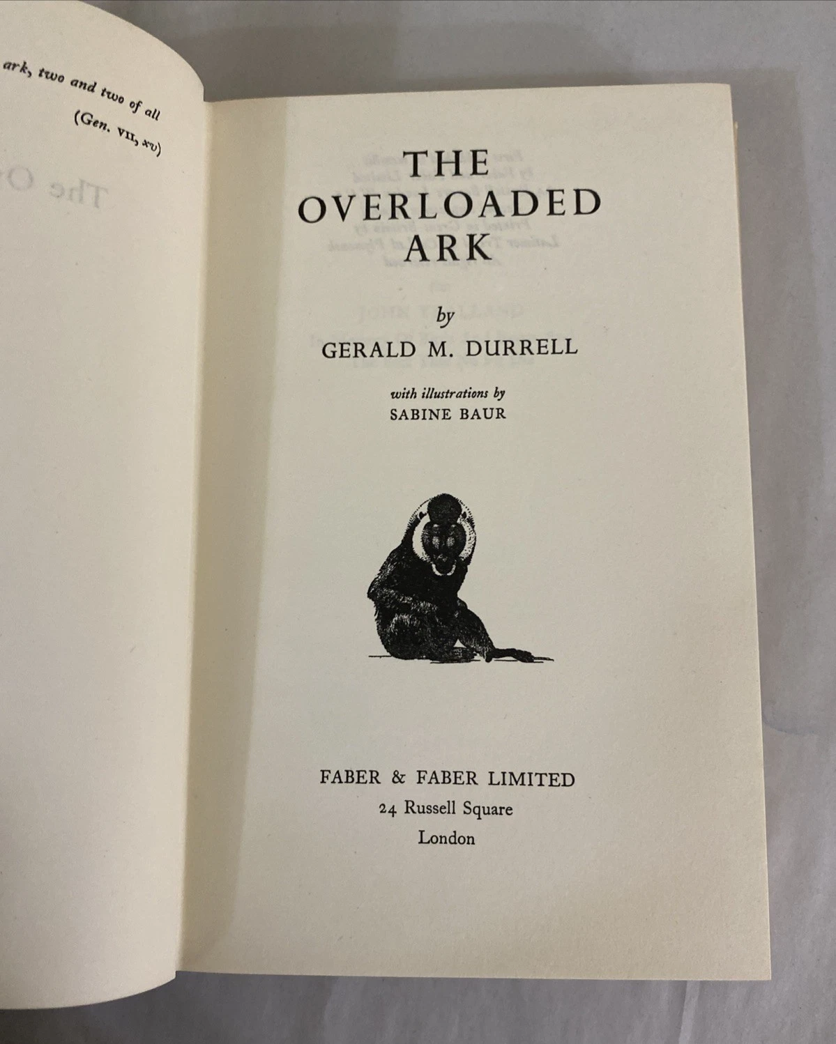 The Overloaded Ark By Gerald Durrell 1953 Hardcover - Image 6