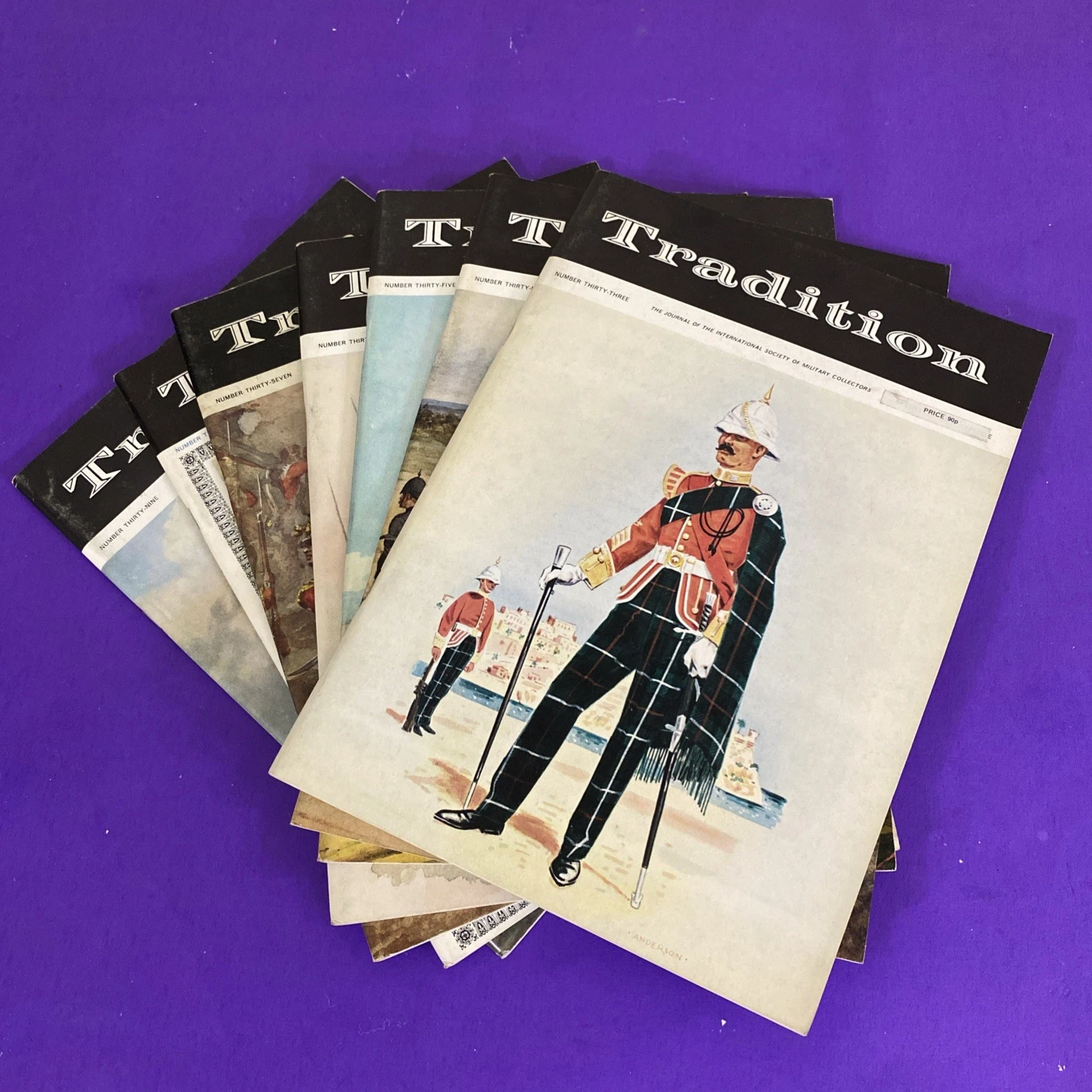 Tradition Magazine #33-39 Military Uniforms Napoleonic Wargaming 7 Issue Run Lot