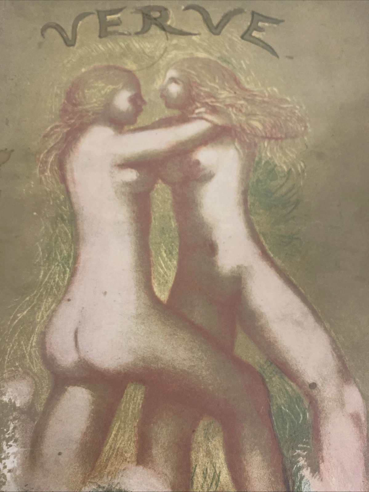 Aristide Maillol Two Nymphs Verve 1939 Front Cover Lithograph Printed Wraps - Image 7