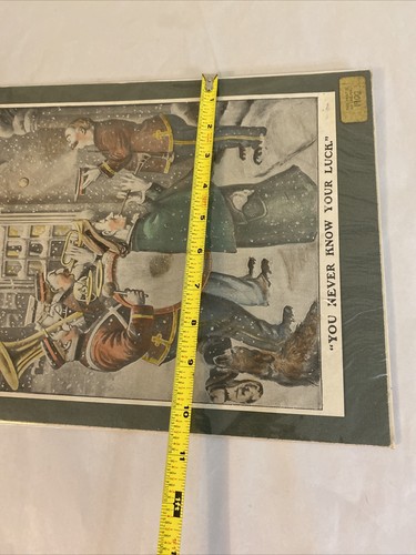 Rare 1900 Beecham's Pills Advertisement "You Never Know Your Luck" Winter Scene - Image 11