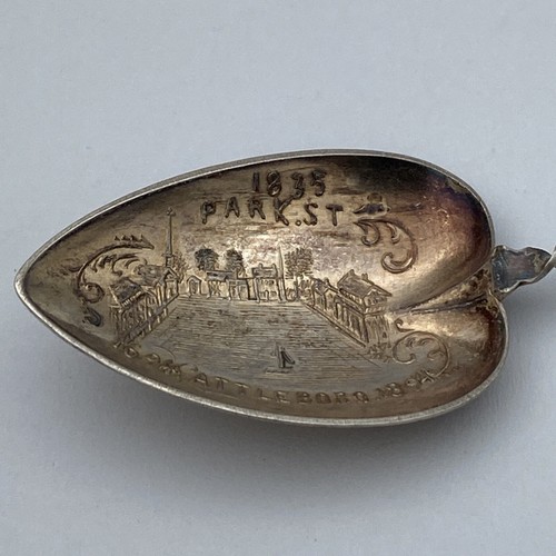 Antique R. Wallace Sterling Silver Spoon - 1694-1894 Attleboro Bicentennial - Image 4
