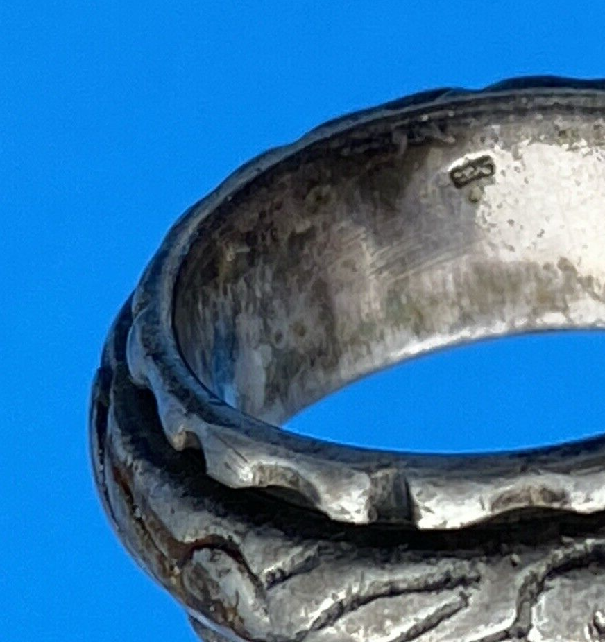 Vintage Sterling Silver Spinning Band Ring Spin Ring 8.7g Size 7.5 - Image 6