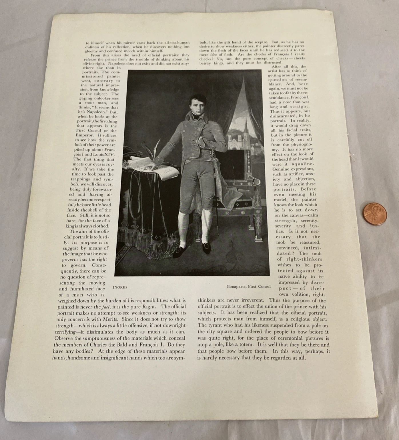 Verve 1939 Official Portraits bifolio: Francois I, Ingres Bonaparte, royal art - Image 5