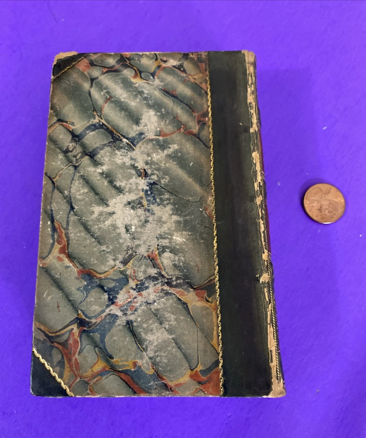 1826 Percy Anecdotes Vol VII Heroism War Anglesey Waterloo Leather Book - Image 12