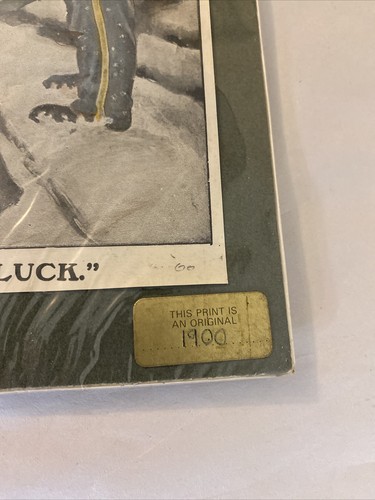 Rare 1900 Beecham's Pills Advertisement "You Never Know Your Luck" Winter Scene - Image 2