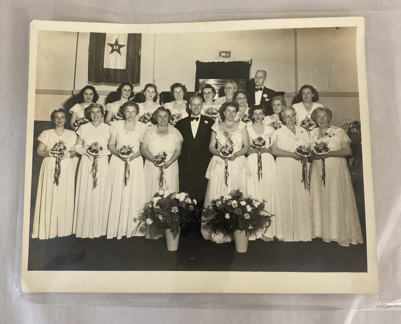 1949 Masonic Temple Woodbury NJ Installation Banquet Photo Barry Studio