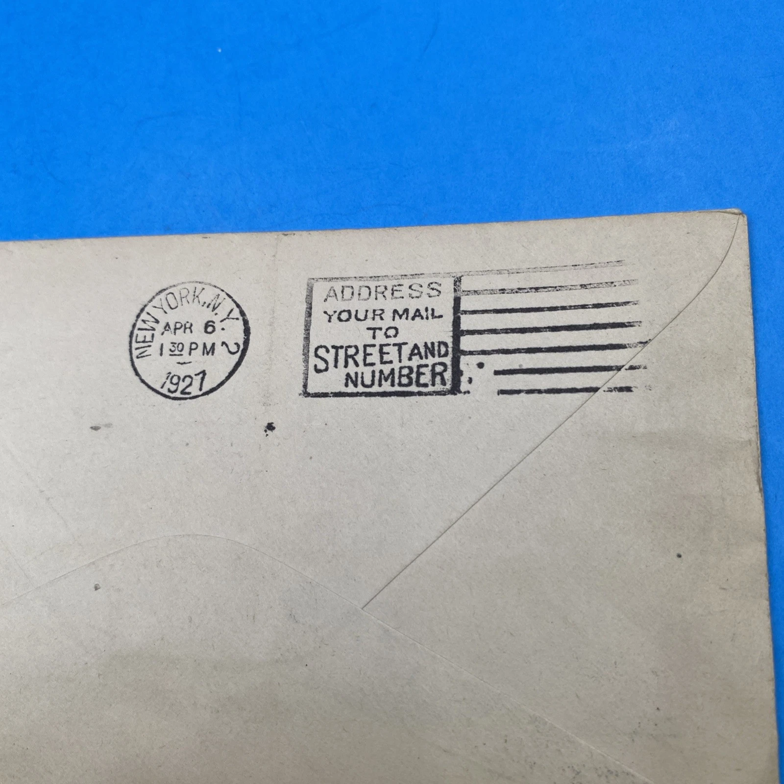 1927 CAM-3 First Flight Cover Ponca City OK Airmail to NYC w/ Cachet & Stamp - Image 6