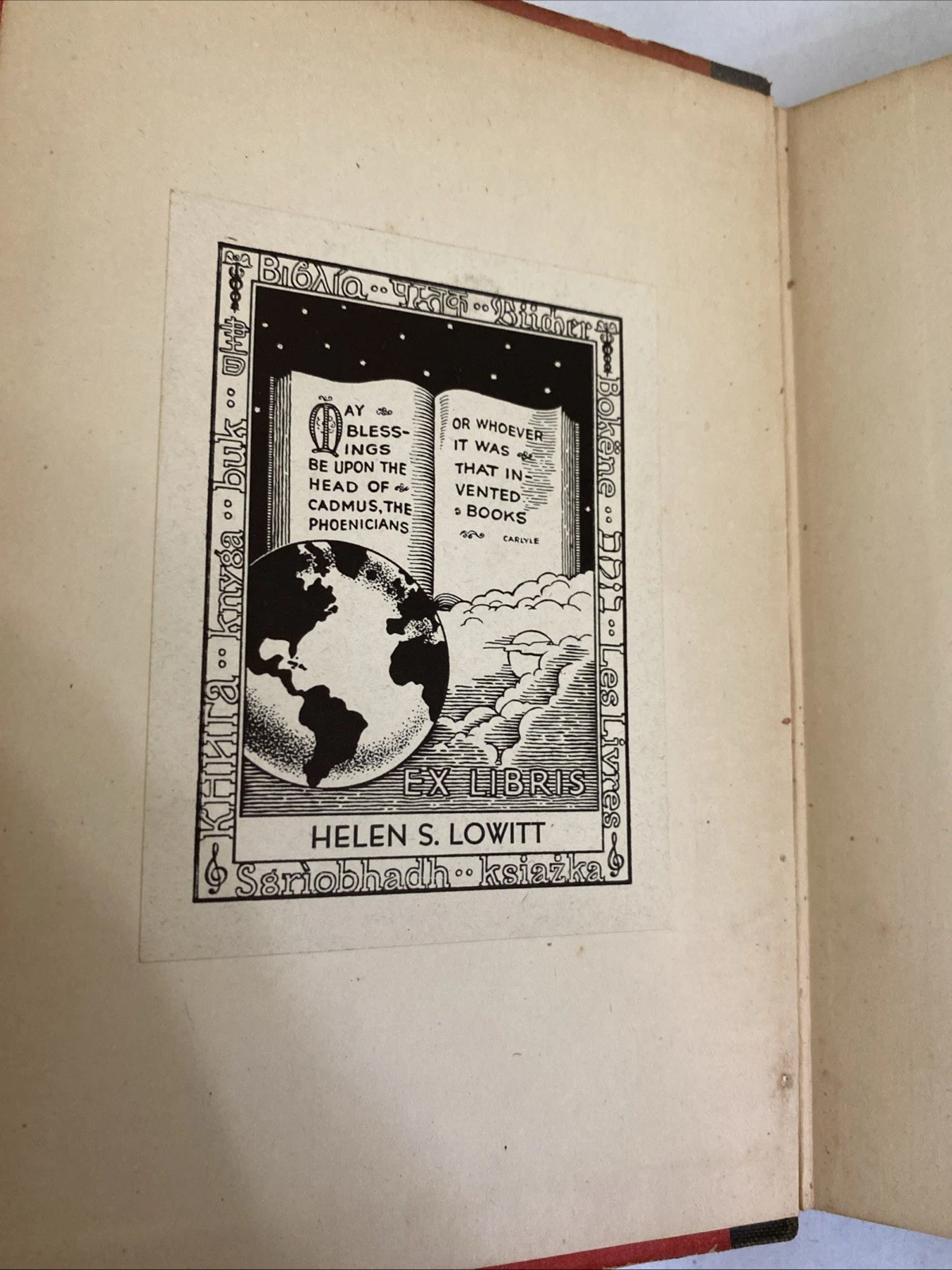 1920 First Edition The New Adam Louis Untermeyer Red Boards Rare Bookplate - Image 4