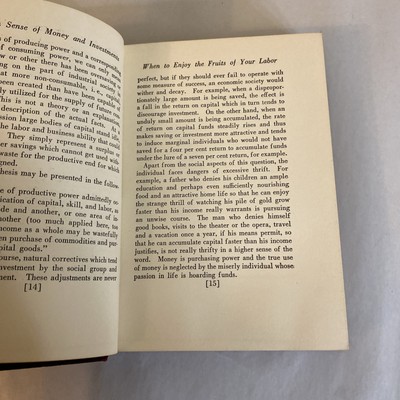 The common Sense of Money and Investments Merylle Ruckeyser 1924 First Edition - Image 5