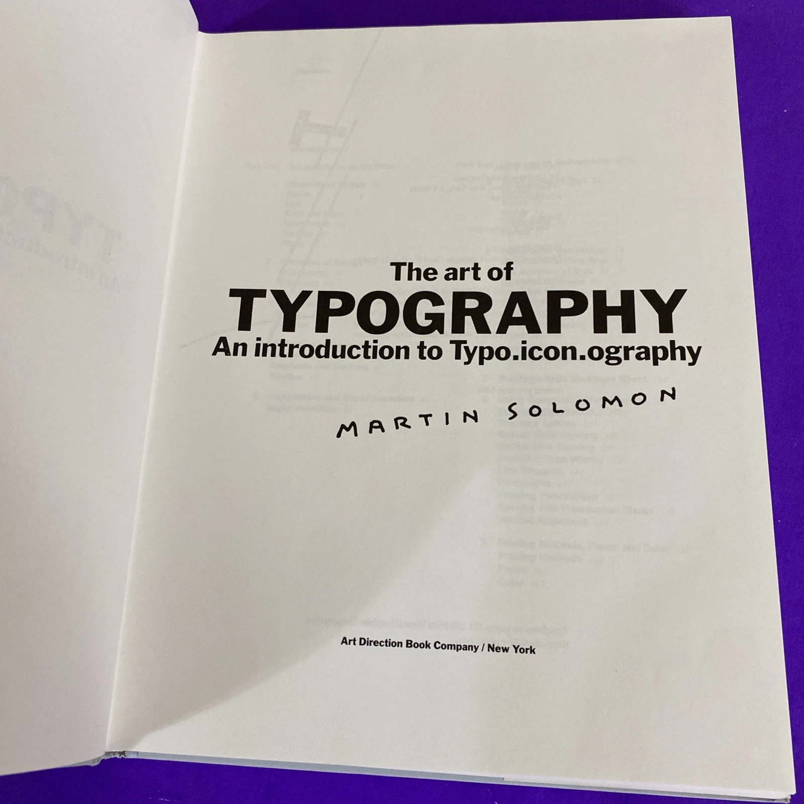 The Art of Typography by Martin Solomon - Second Printing 1994 - Image 3