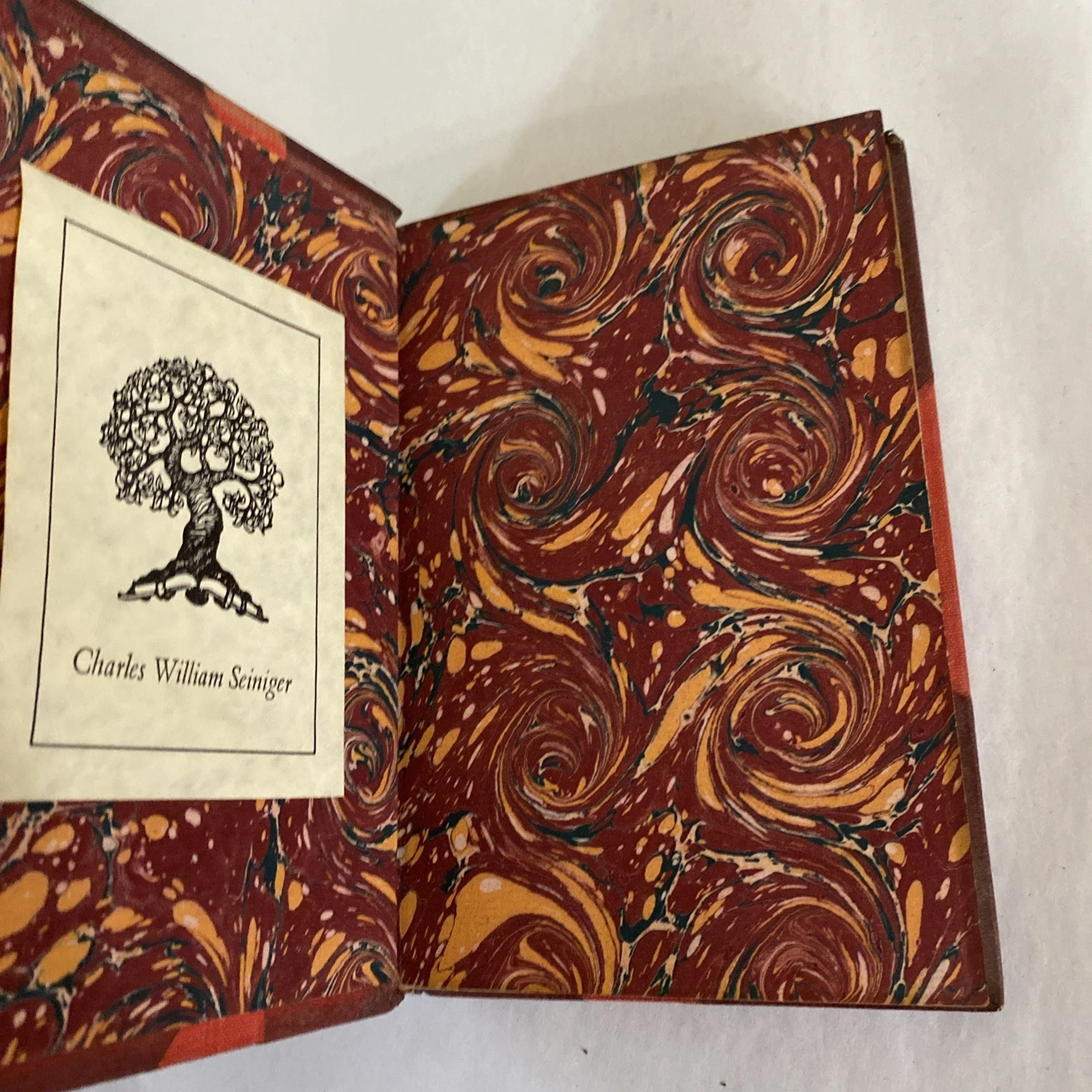1899 Rubaiyat of Omar Khayyam Macmillan Golden Treasury Leather Spine Gilt Inscr - Image 5