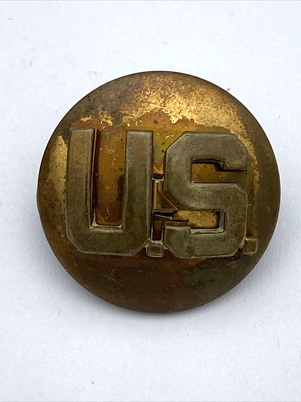Pair Of US Military Militaria Insignia Brass Lapel Hat Pin Pinback Original - Image 6