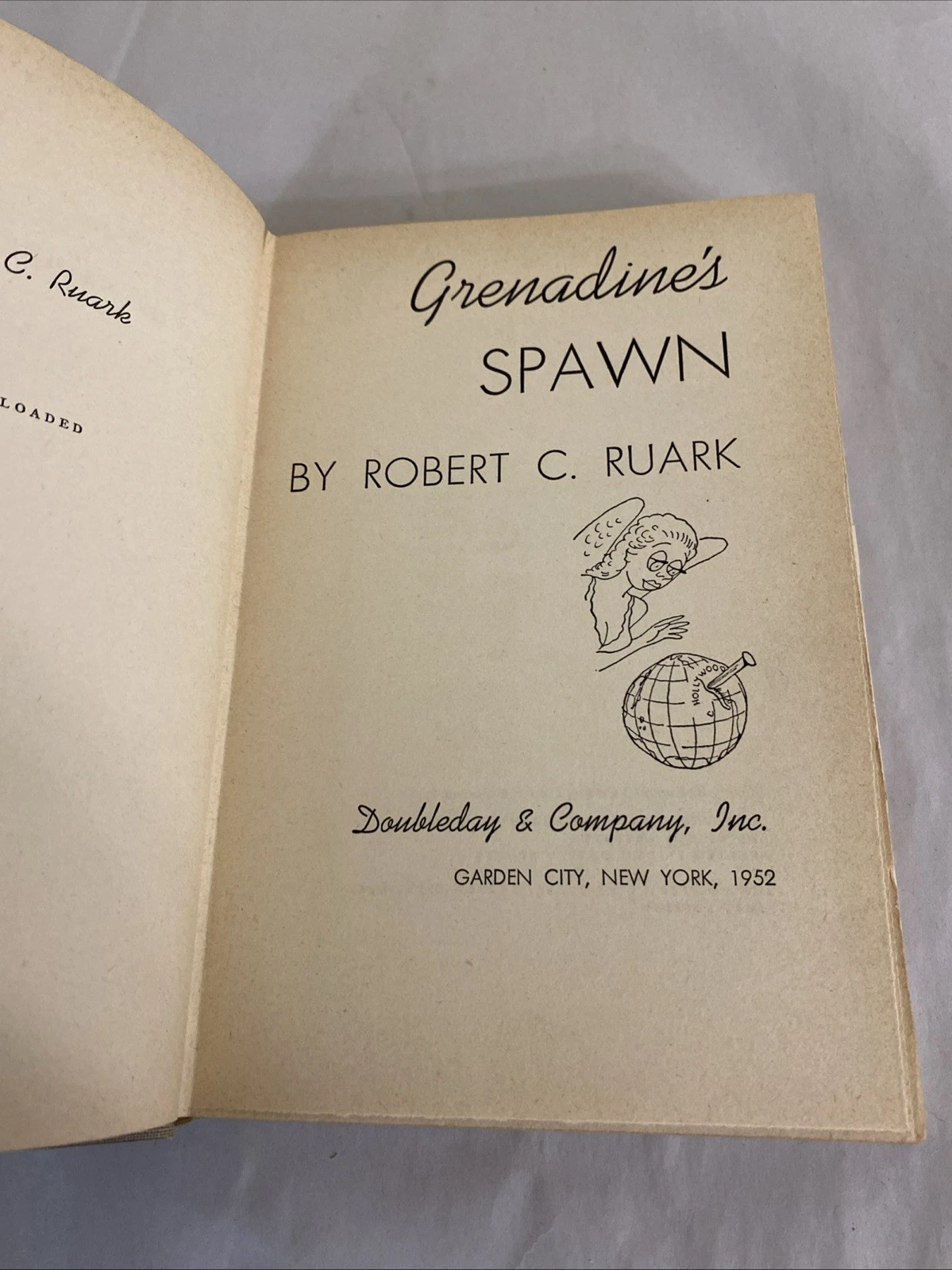 1952 Grenadine's Spawn Ruark First Edition Doubleday $3.50 DJHC Satire Novel VTG - Image 4