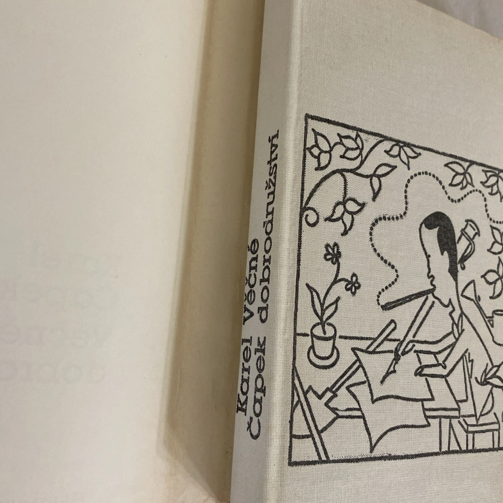 Karel Capek Vecne Dobrodruzstvi 1984 Czech Hardcover DJ Prague Vintage - Image 3