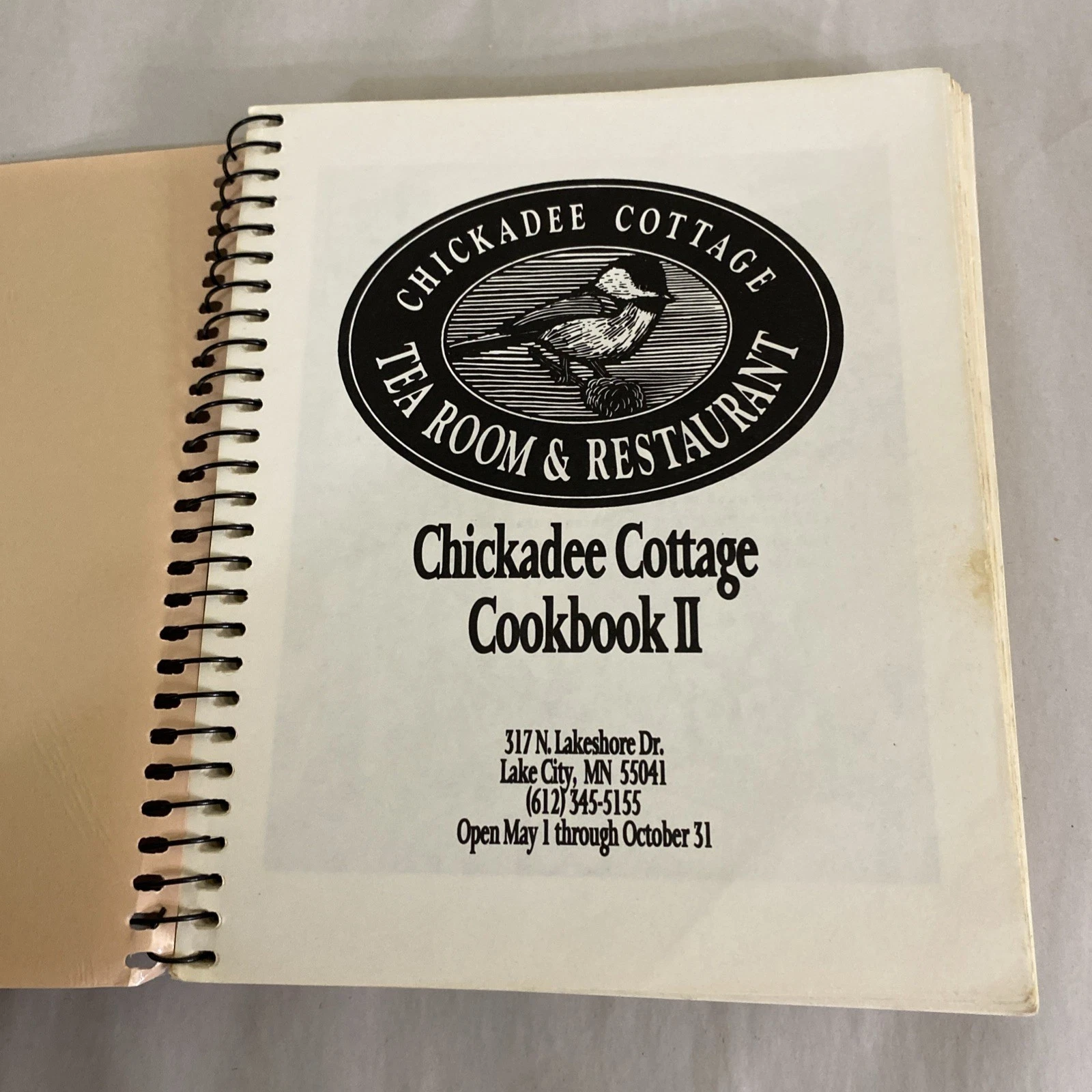 Chickadee Cottage Cookbook I & II Lake City MN Tea Room Spiral Vintage Set 1990s - Image 10