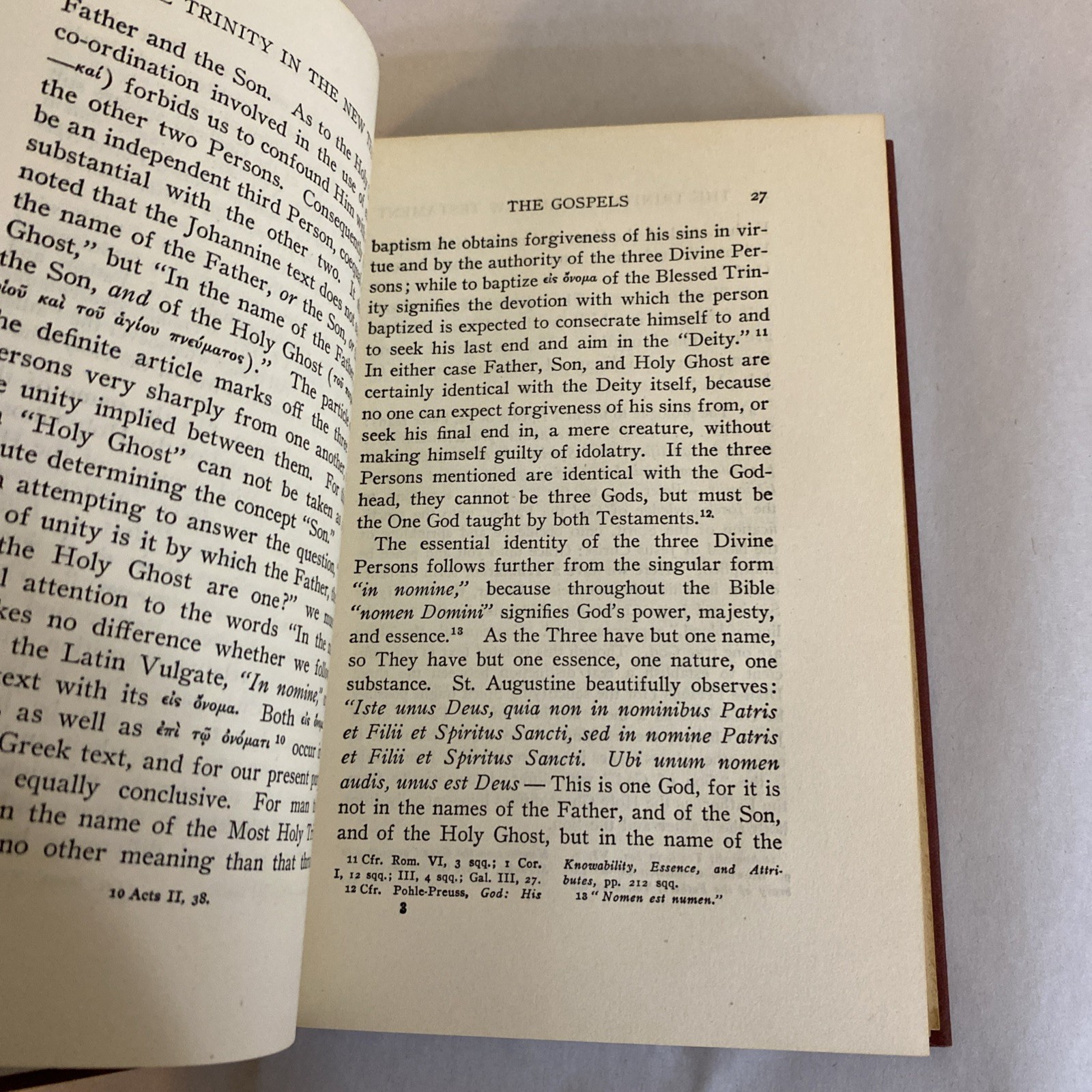 The Divine Trinity A Dogmatic Treatise Volume 2 By Joseph Pohle-Preuss 1945 HC - Image 6