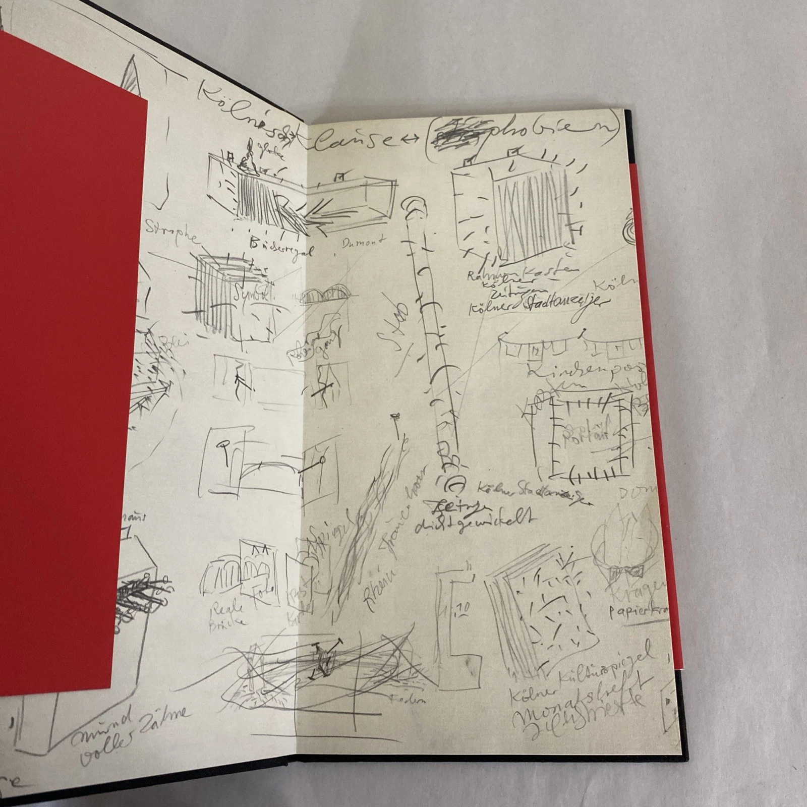 Gunther Uecker signed Kölnisch Klause Phobien 1983 artist book Symbol Cologne DE - Image 4