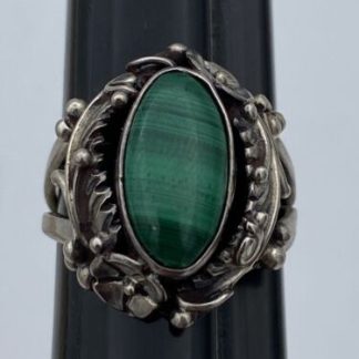 Ramona Loloma Poleyma Hopi Turquoise Vintage Sterling Silver - Ring Size 6.5
