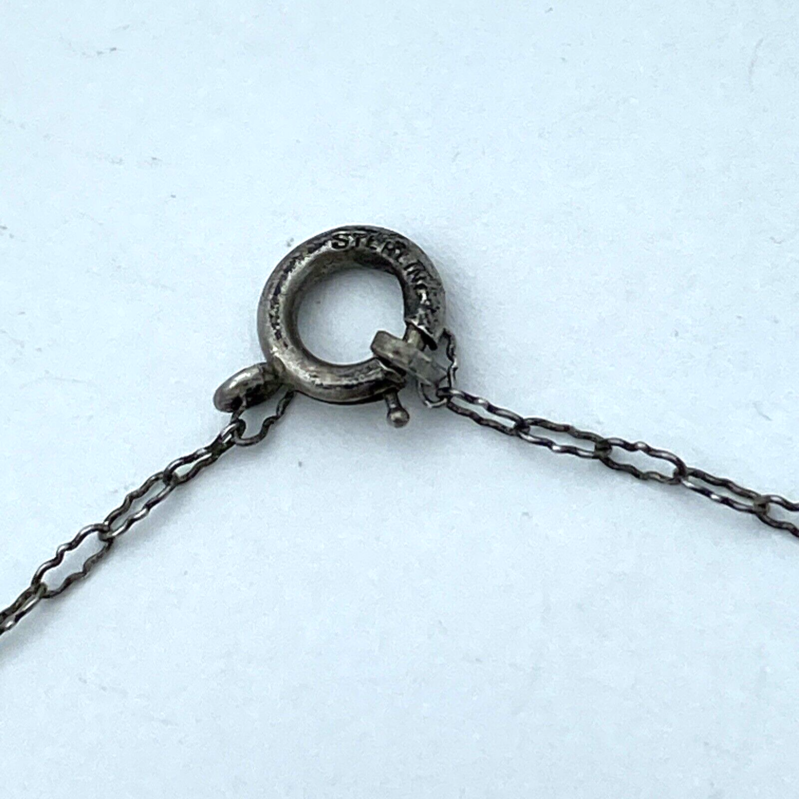 Vintage Sterling Silver Cameo Pendant Left Facing With Silver Chain - Image 9