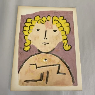 Paul Klee Child's Head + Henri Matisse Portrait Verve 1939 Mourlot lithograph DS