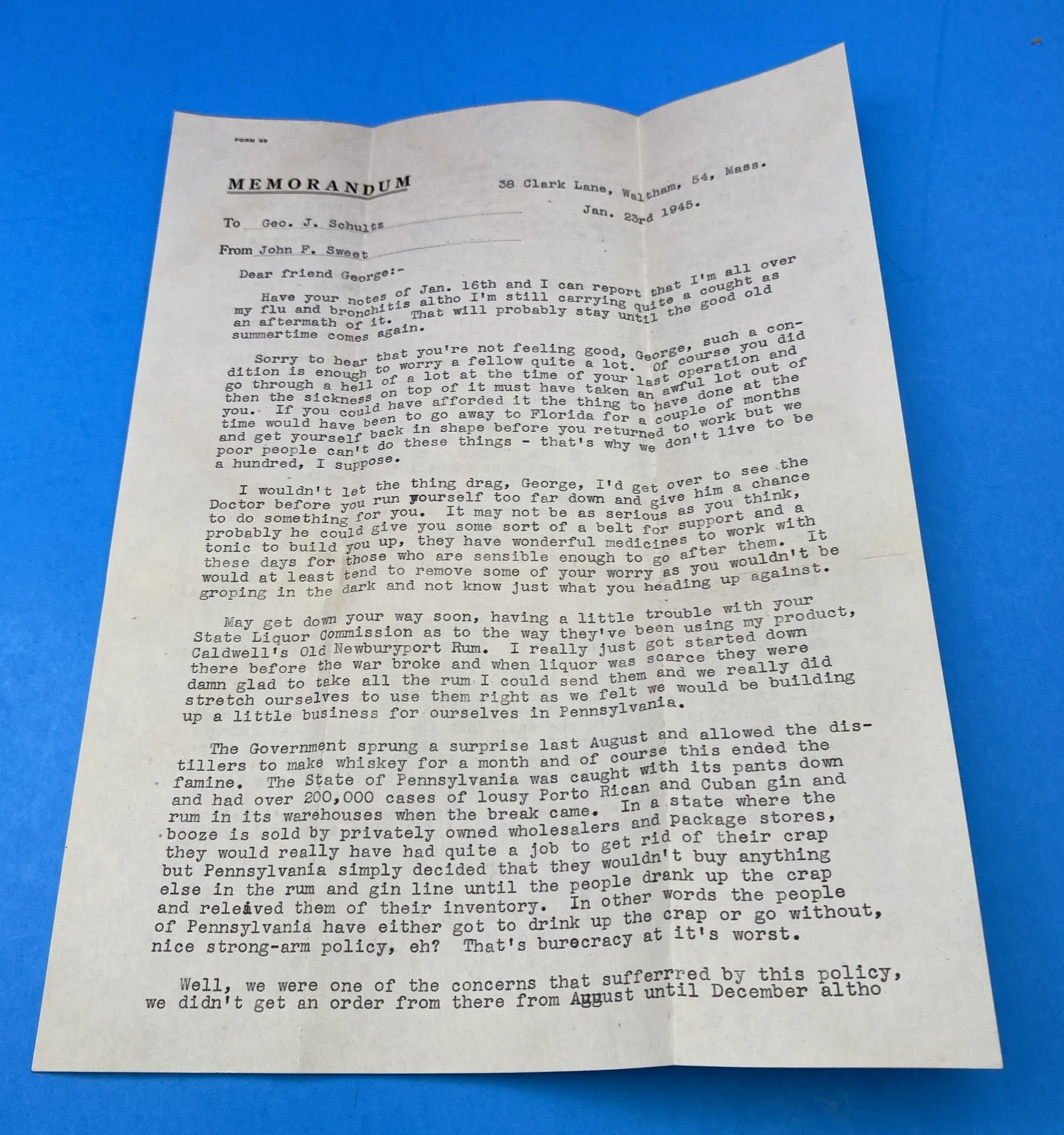 1945 Boston WW2 G.H.A. Himmler/Hitler cachet, 3c Steamship Savannah; letter incl - Image 5