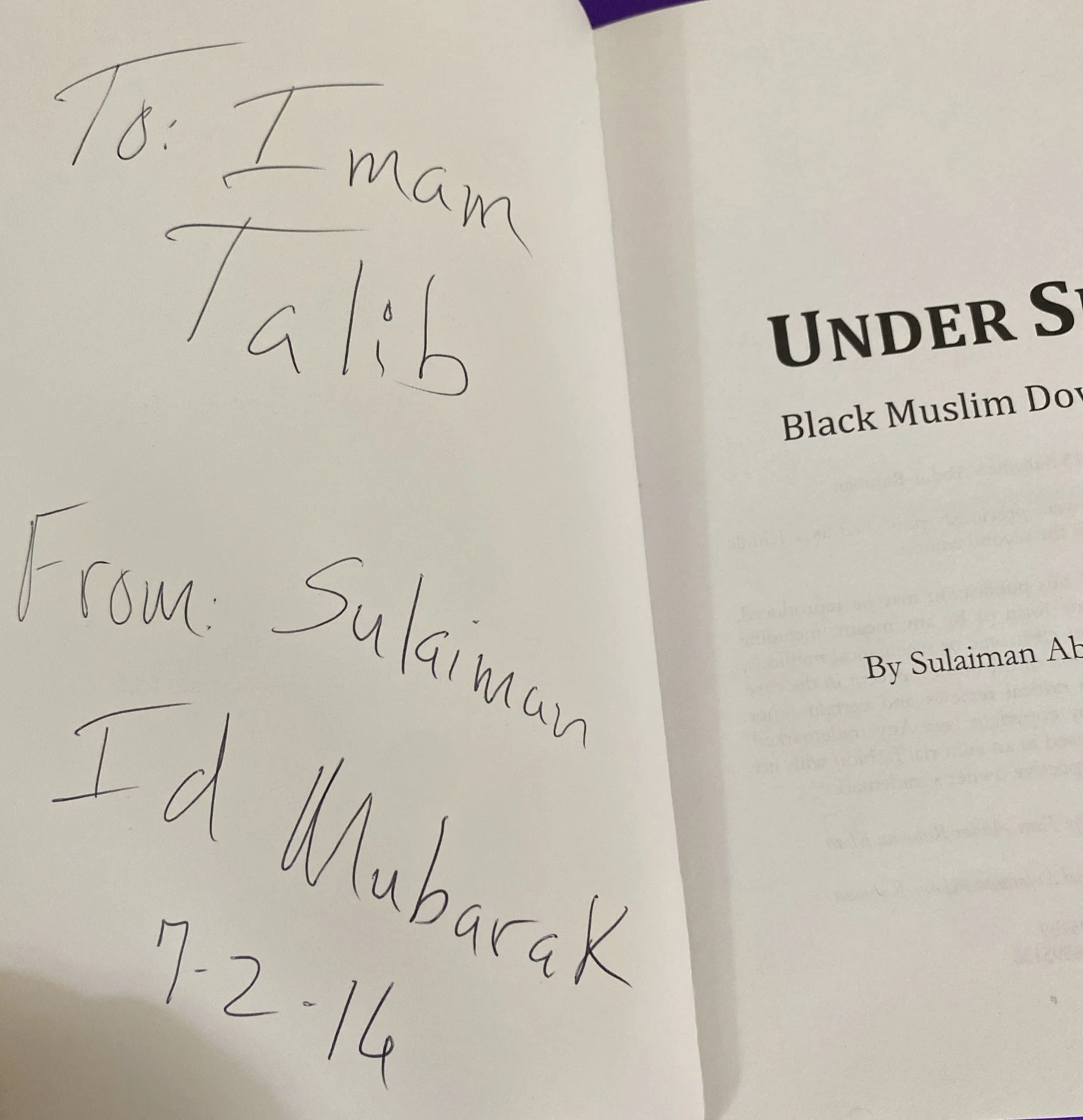 Under Siege Black Muslim Down Under Inscribed 2015 2nd Ed African American Islam - Image 3