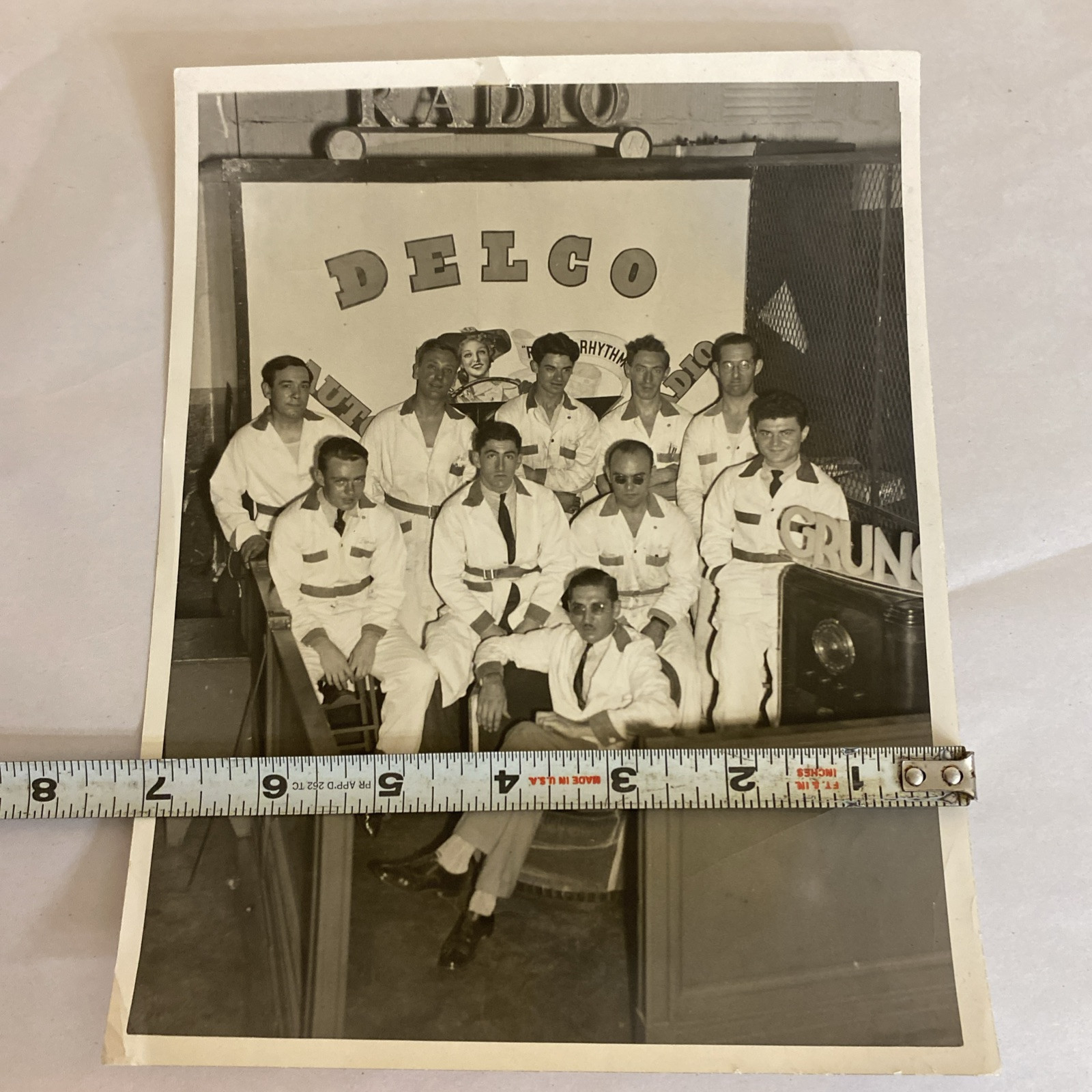 Vintage Original Delco Radio 7x9 Photo Jazz Band 1950s - Image 8