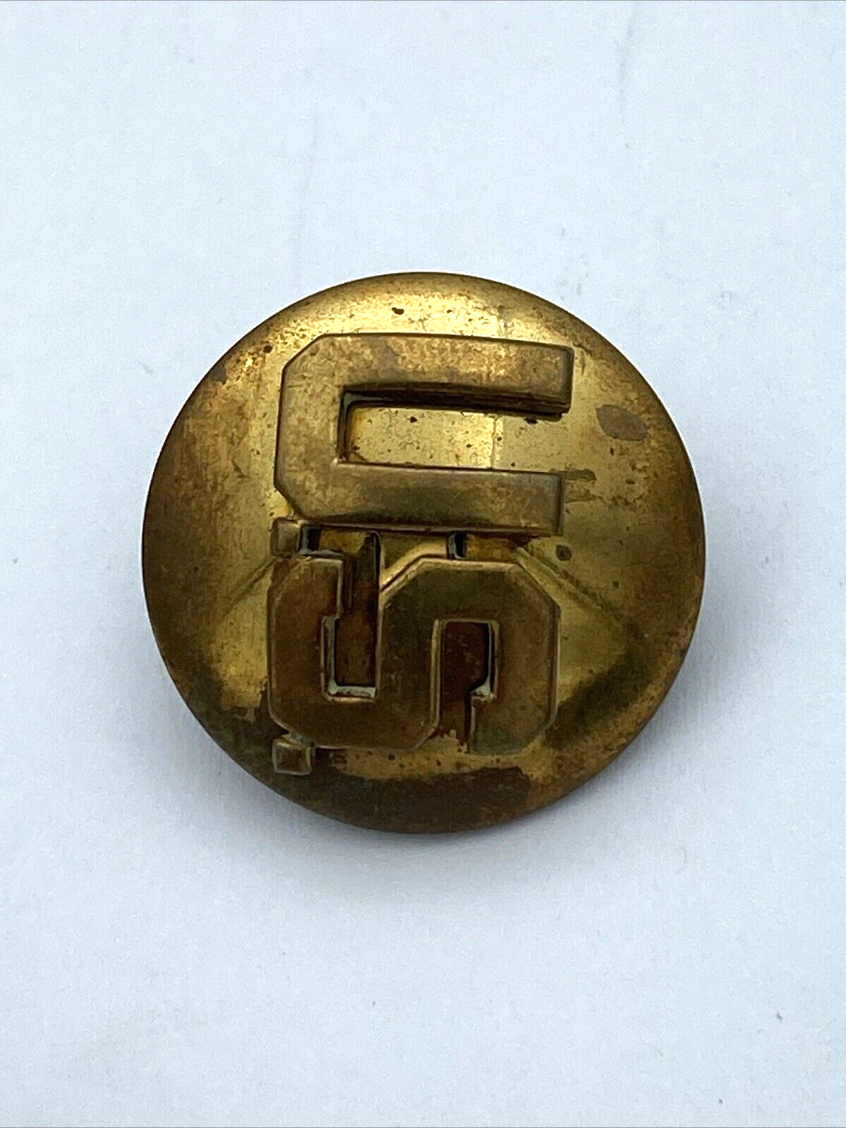 Pair Of US Military Militaria Insignia Brass Lapel Hat Pin Pinback Original - Image 7