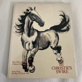 CHRISTIE'S HK CHINESE PAINTINGS Pu Ru Qi Baishi Ren Yi Zhang Daqian Catalog 1990