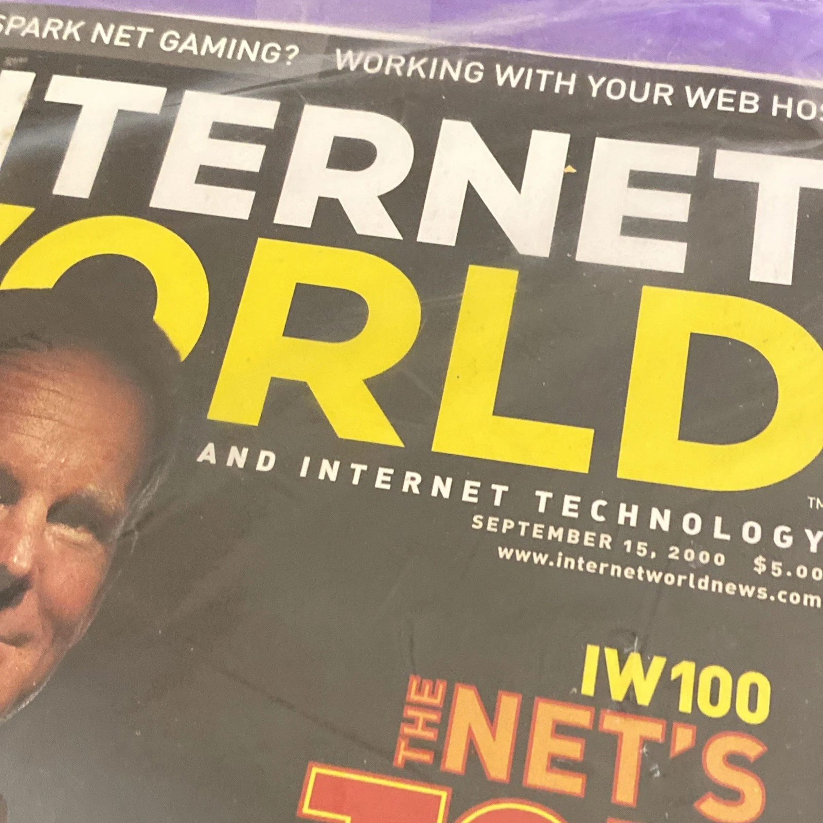 Internet World Sept 15 2000 Magazine Original Bagged Dot-Com Buy.com CEO Hawkins - Image 3