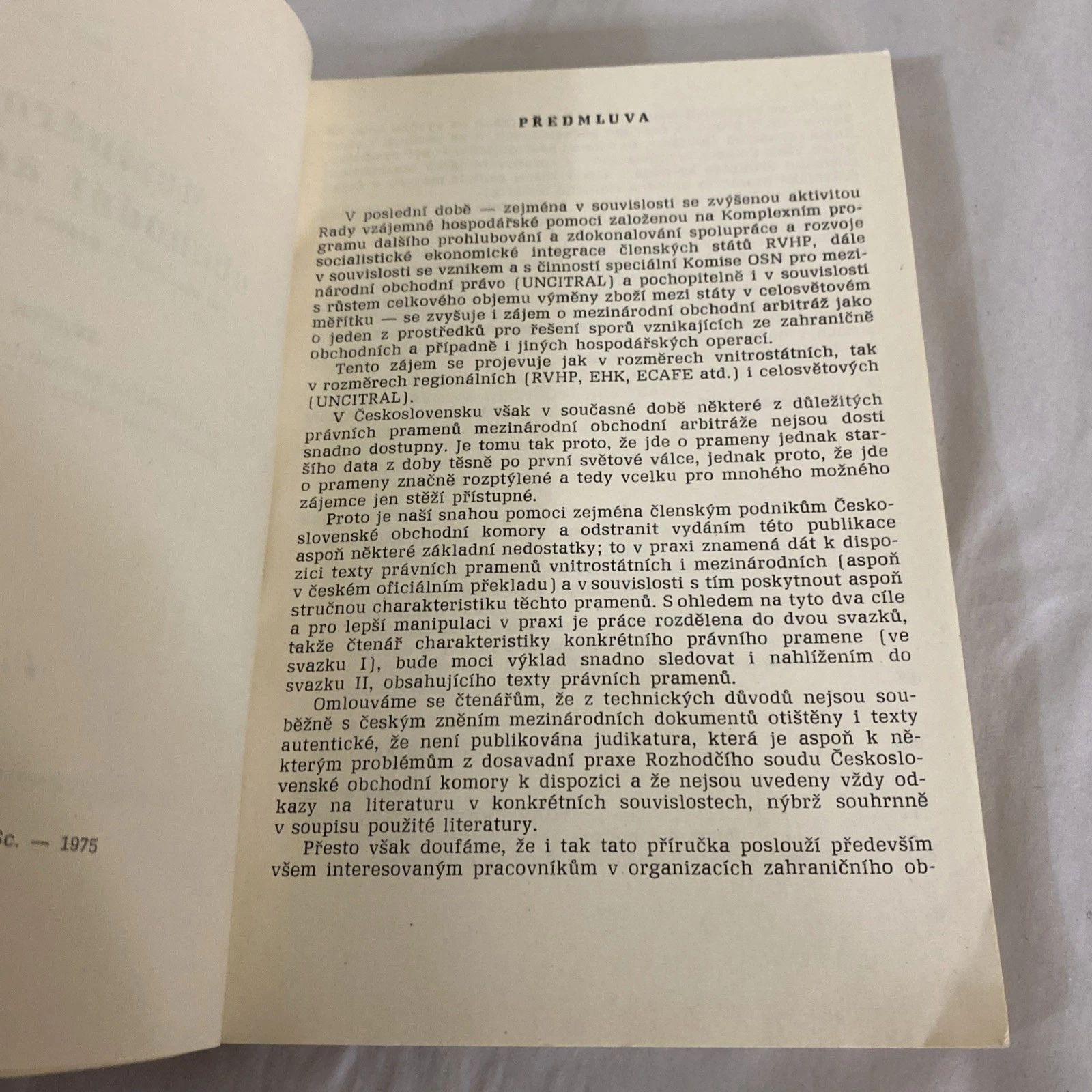1975 Mezinárodní Obchodní Arbitráž Czech Trade Law Arbitration Vol I Signed - Image 5