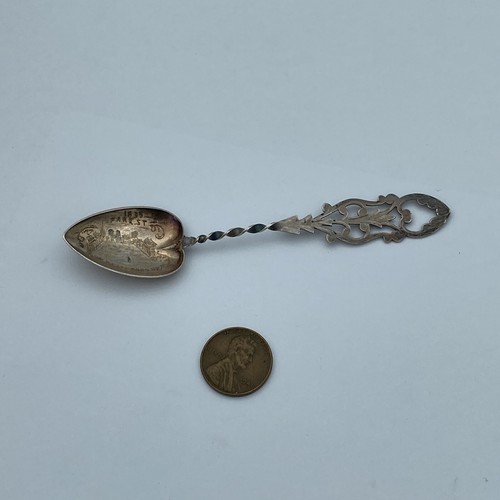 Antique R. Wallace Sterling Silver Spoon - 1694-1894 Attleboro Bicentennial - Image 2