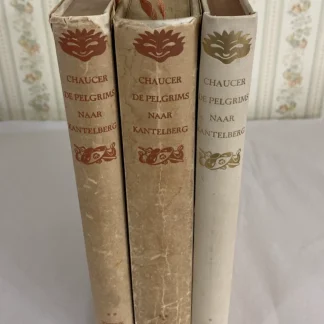 Chaucer De Pelgrims naar Kantelberg 3 Vol 1930-33 Barnouw 2 DJs + Letters LaidIn