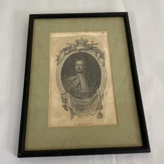 1816 Peter Maverick engraving of King George I, Albany Packard imprint