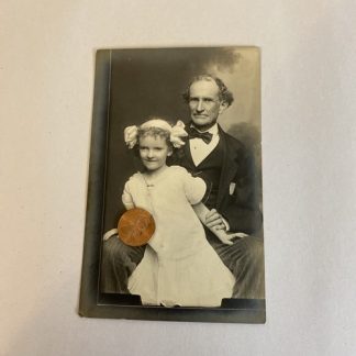 Antique Cook Collection Photo - Look Alike Father And Daughter Interesting Eyes