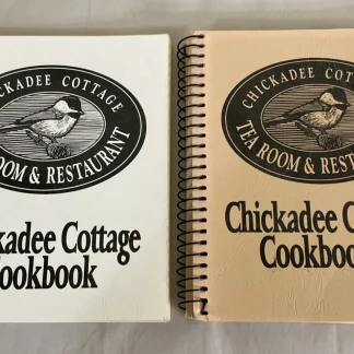 Chickadee Cottage Cookbook I & II Lake City MN Tea Room Spiral Vintage Set 1990s