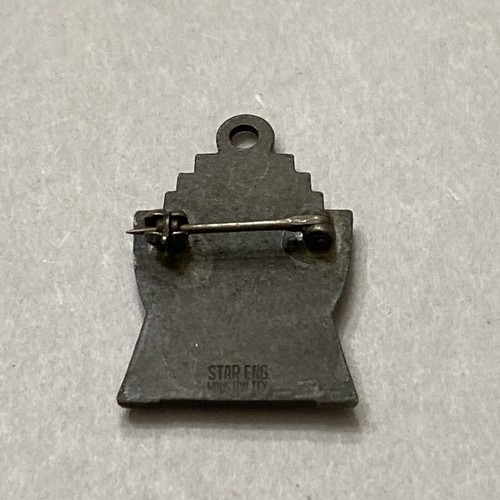 Vintage Silver Tone “B” Scholarship Award Pendant Charm Star Eng Houston Tex - Image 3