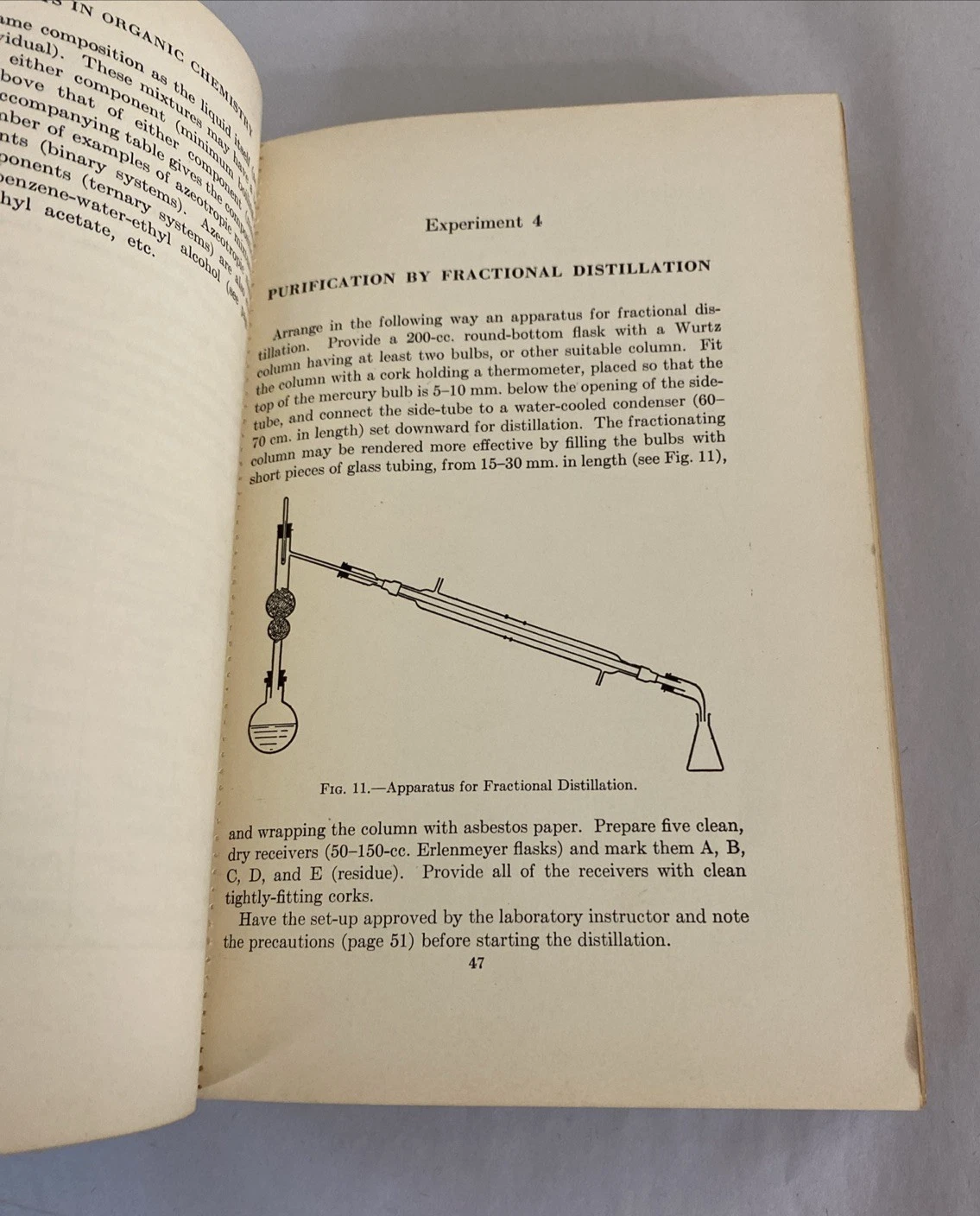 1940 Macmillan Elementary Organic Chem LabManual Adams & Johnson Poly Brooklyn N - Image 9