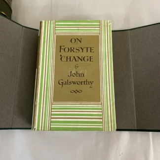 1930 On Forsyte 'Change John Galsworthy 1st Heinemann DJ Slipcs 7/6 Unclipped UK