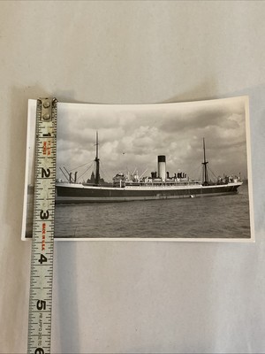 1910 Photo S/S Aeneas Steamship WWII Loss J. McRoberts Wallasey Stamp - Image 3
