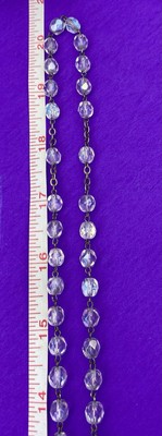 Vintage Claudio Cipolletti Aurora Borealis Crystal Faceted Glass Rosary, ITALY - Image 11