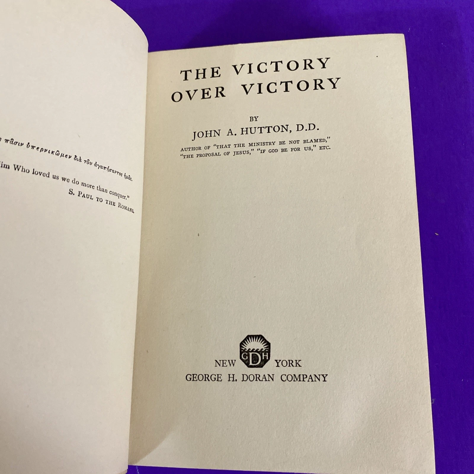 1922 The Victory Over Victory Rev Clancy Hill Robinson Provenance - Image 5