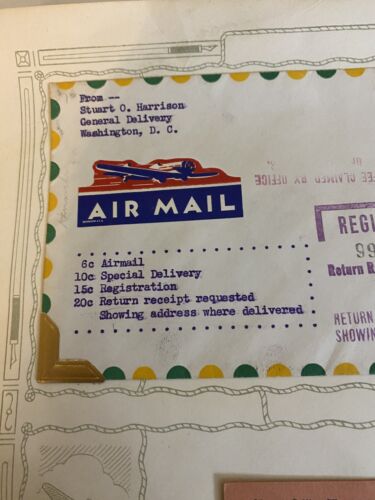 1941 Complete DC-KC Cover: Special Delivery, Registration & Return Receipt - Image 4