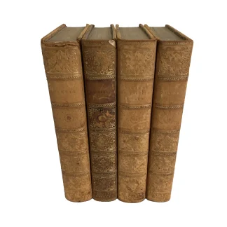 1830s Edinburgh Cabinet Library 4 Vols Persia Scandinavia China India Leather
