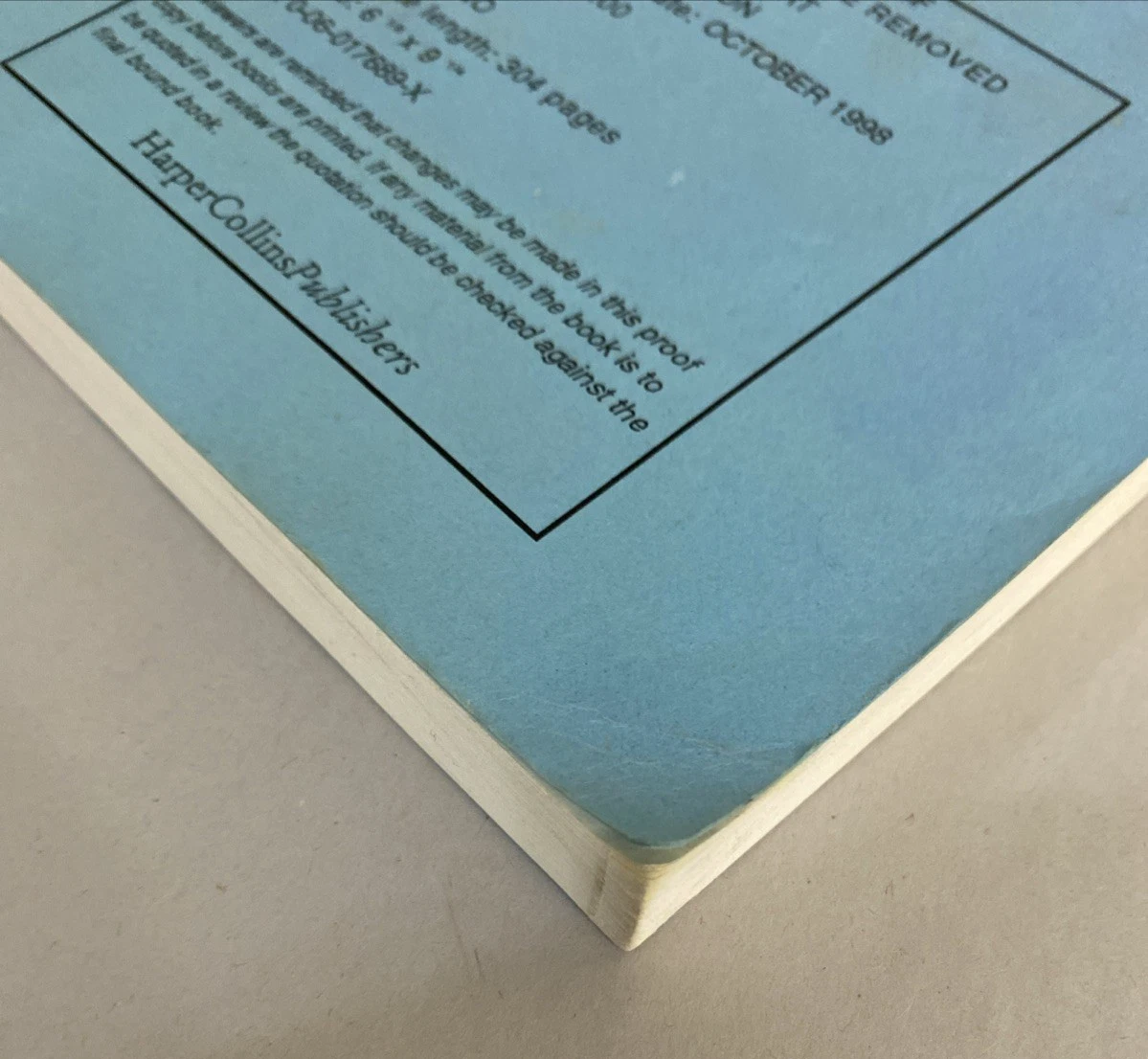 Uncorrected Proof ARC My First Cousin Once Removed Sarah Payne Stuart 1998 1stEd - Image 3